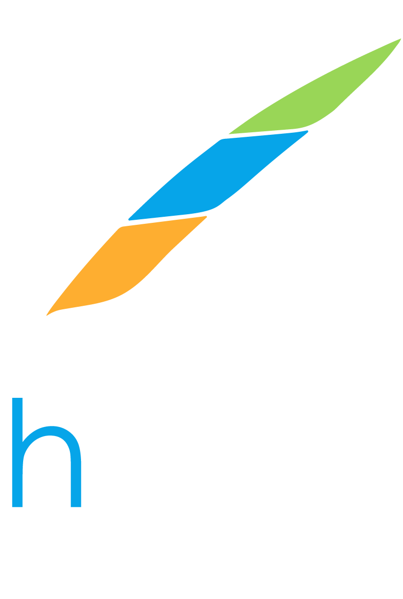 htabs logo design helicopter blade tabs and leaf creating a digital QRH with brand name